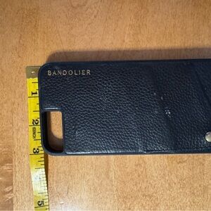 Bandolier “Emma” Black Leather Phone Case